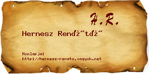 Hernesz Renátó névjegykártya