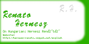 renato hernesz business card
